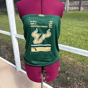 University of South Florida Bulls Strapless Tube Top Shirt size M